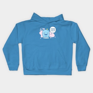 I'm blue (da ba dee da ba dye) - pink Kids Hoodie